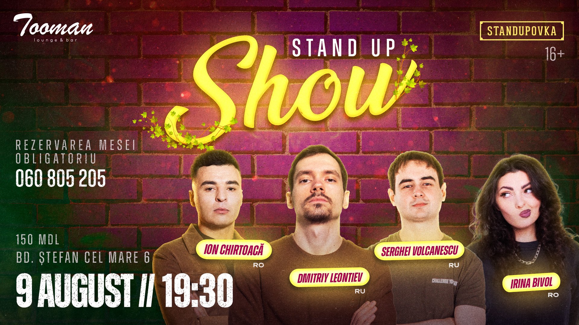Stand UP Show 9 August