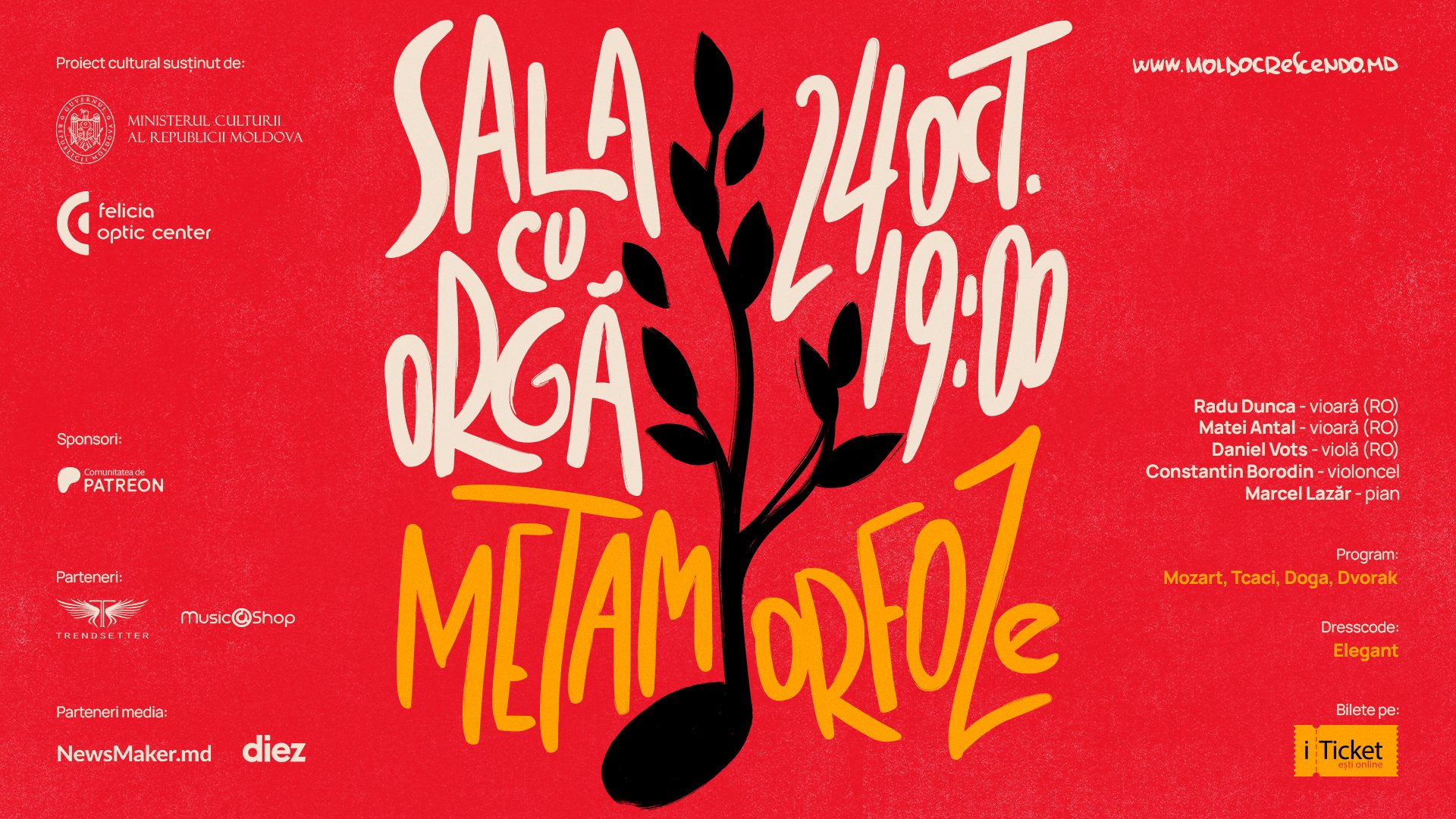 Metamorfoze. Deschiderea Festivalului Moldo Crescendo ed. X