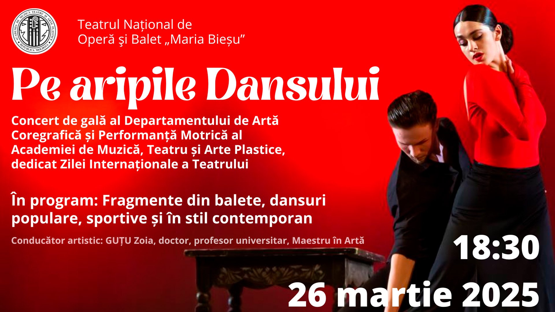  PE ARIPILE DANSULUI - Academia de Muzică, Teatru și Arte Plastice  