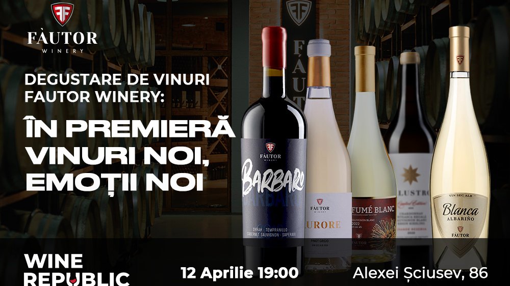 Fautor Winery - Exclusive Wine Tasting at Wine Republic!