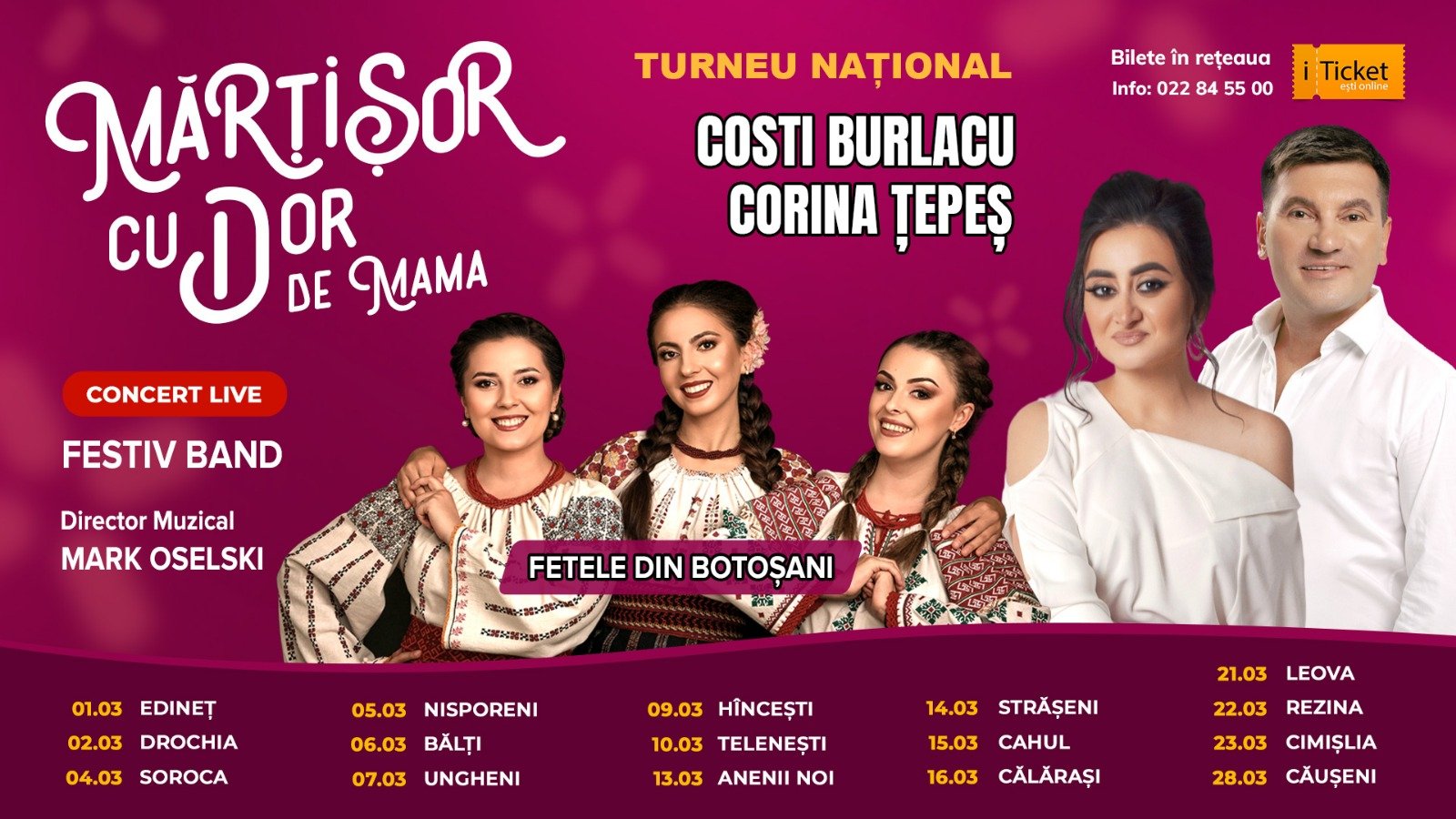 Concert la Edineț - Mărțișor cu Dor de Mama