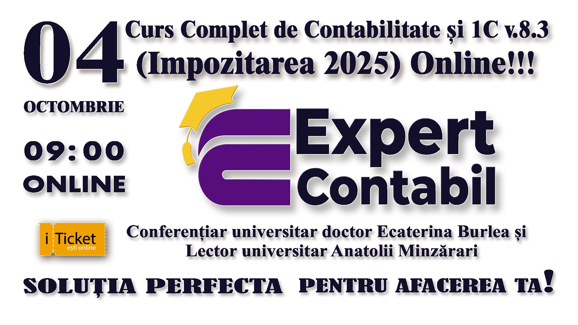 CURS COMPLET DE CONTABILITATE ȘI 1C vs8.3: (IMPOZITAREA 2024) ONLINE!!! 