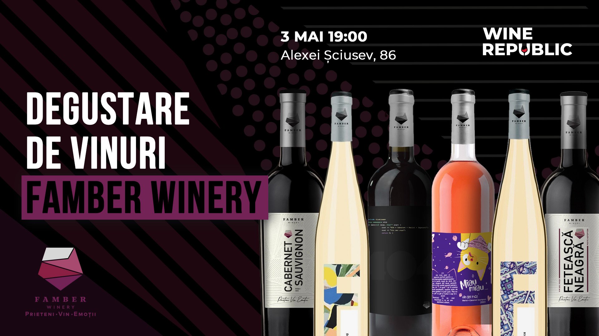 Degustare Famber Winery la Wine Republic 