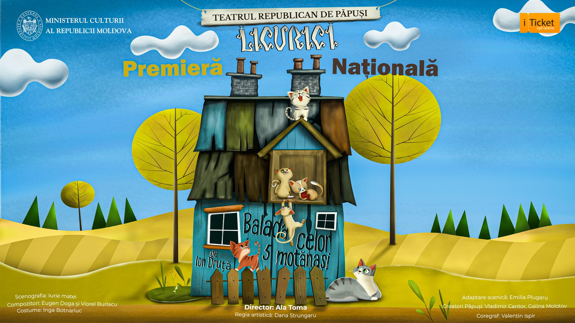 Premieră! Balada celor cinci motănași | 1 Noiembrie 