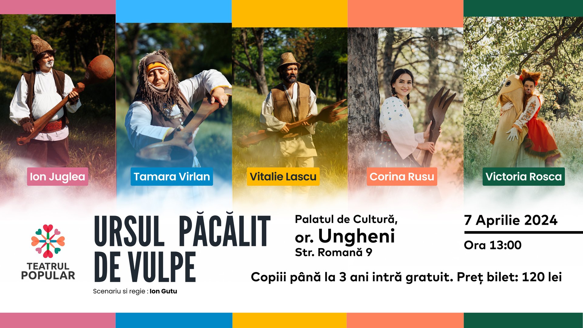 Ursul păcălit de vulpe la Ungheni