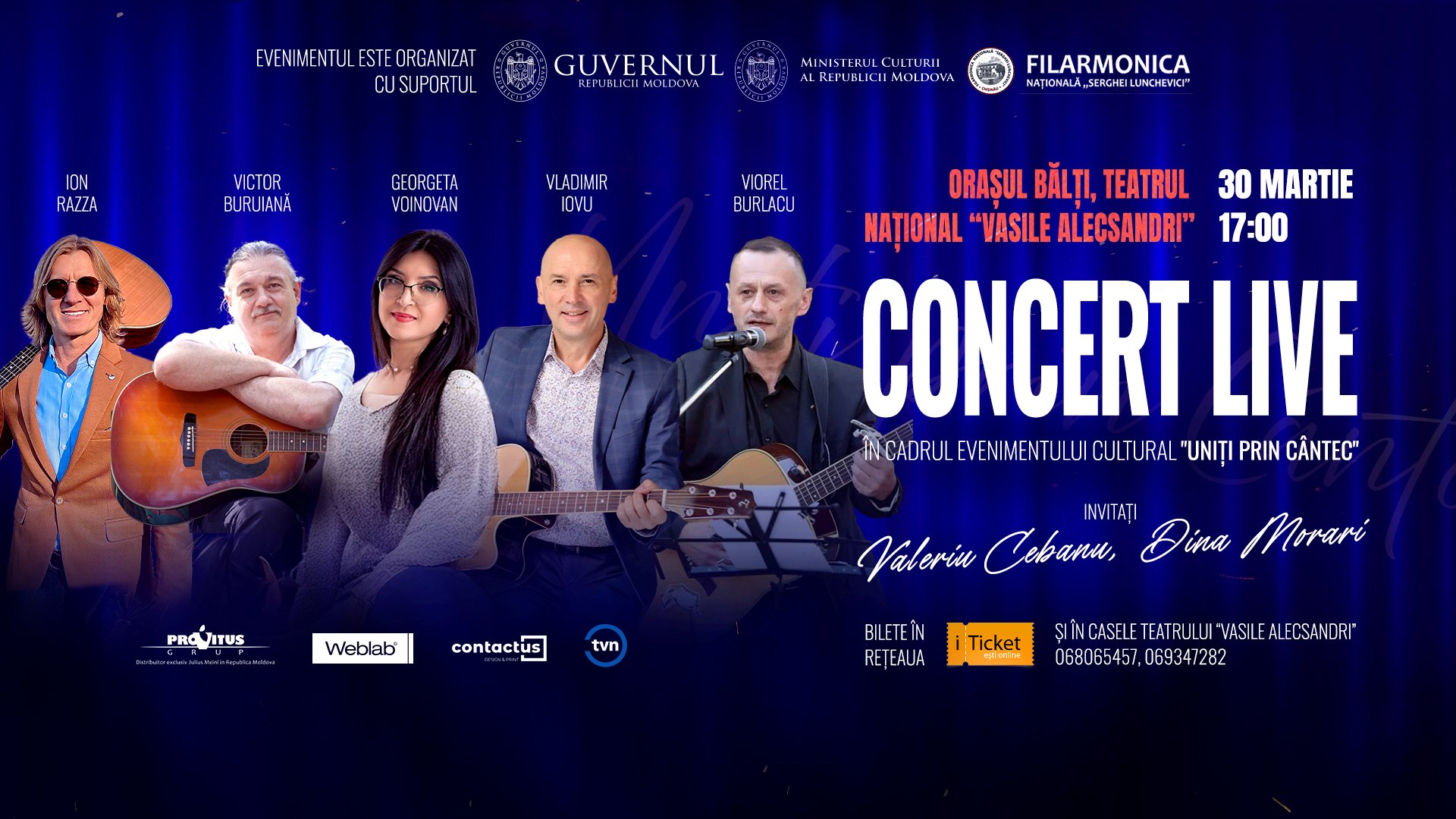 Concert LIVE la Bălți | „Uniți prin cântec”