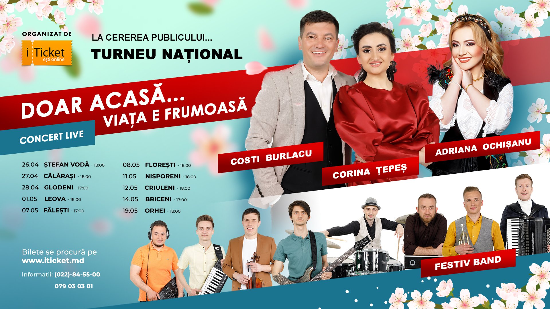 Concert la Ștefan Vodă - Doar acasă, viața e frumoasă