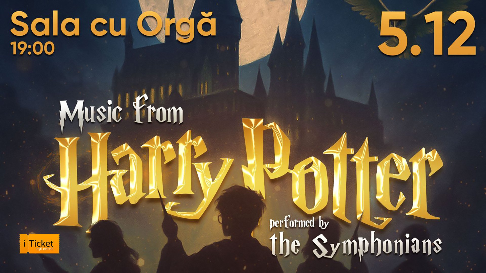 Muzica din filmele Harry Potter, interpretată de The Symphonians