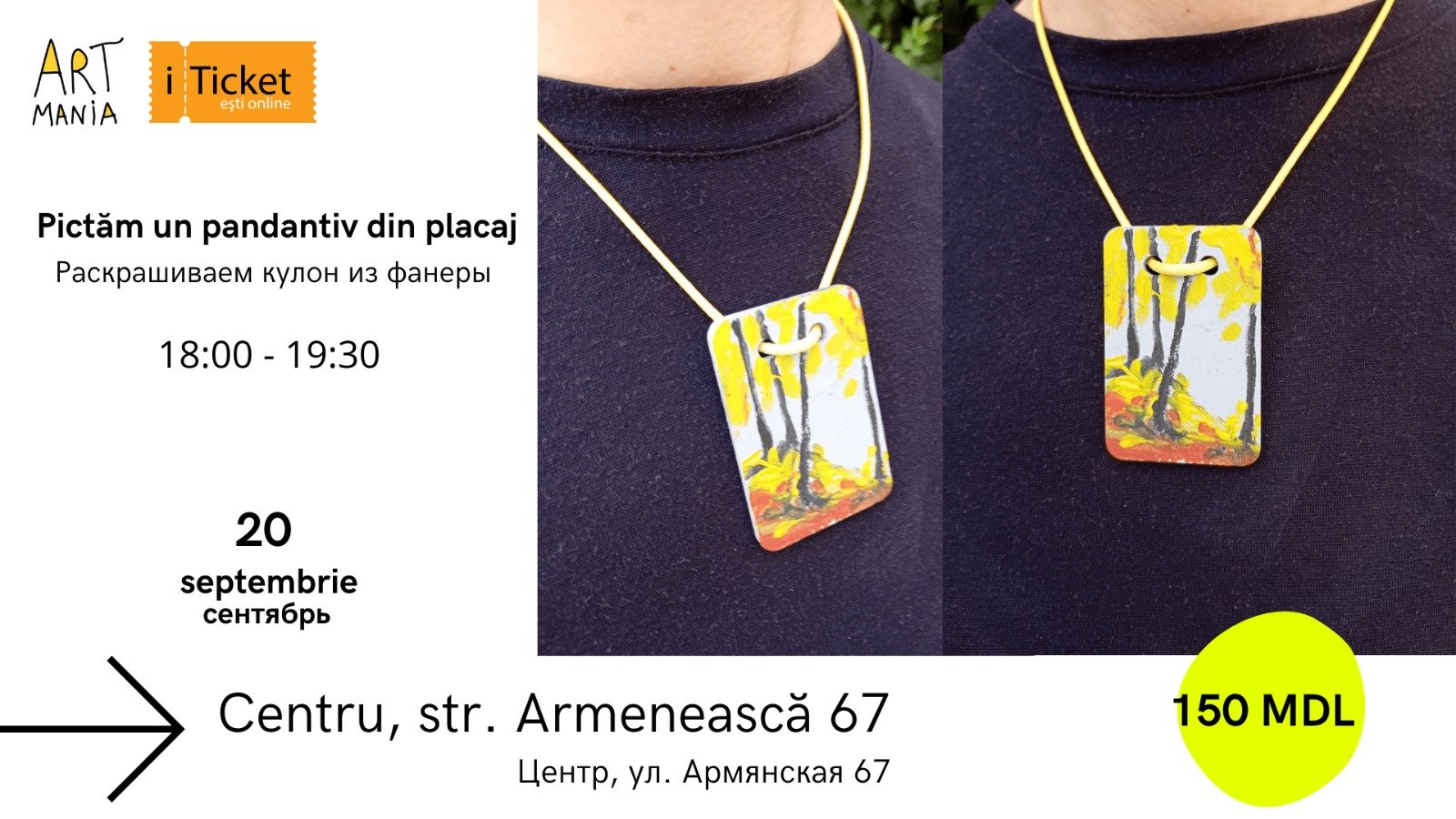 Atelier creativ: Pictăm un pandantiv!