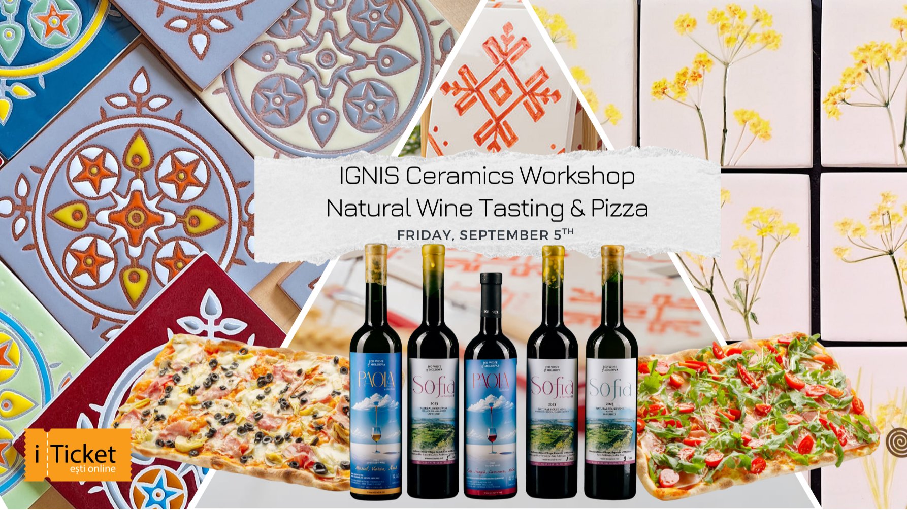 Atelier de Ceramică IGNIS + Degustare de Vinuri Naturale & Pizza 