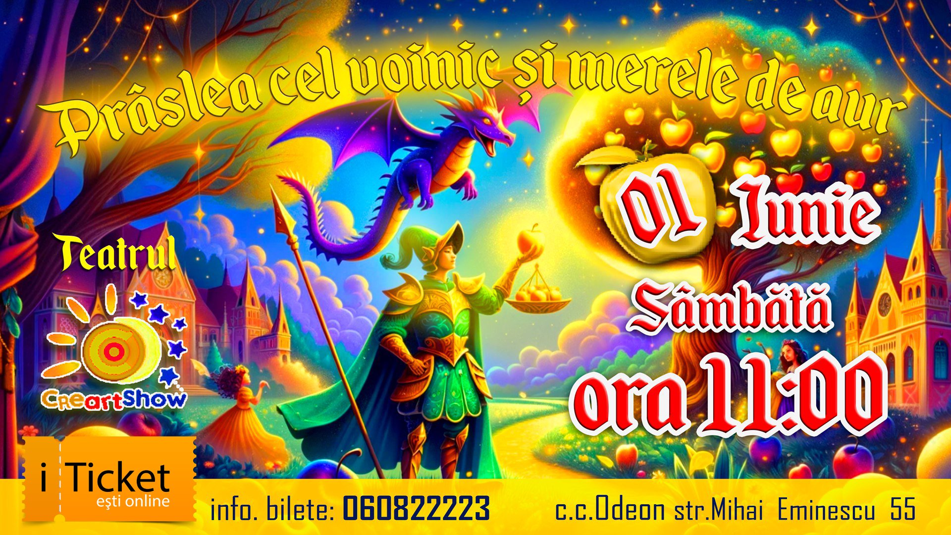 Prâslea cel voinic și merele de aur | 1 Iunie ora 11-00