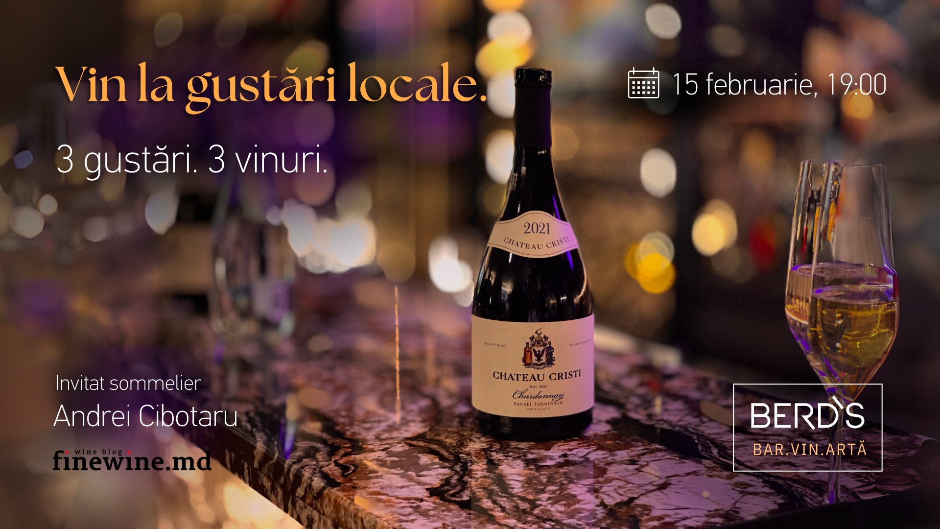 3 Vinuri - 3 Gustări cu Andrei Cibotaru