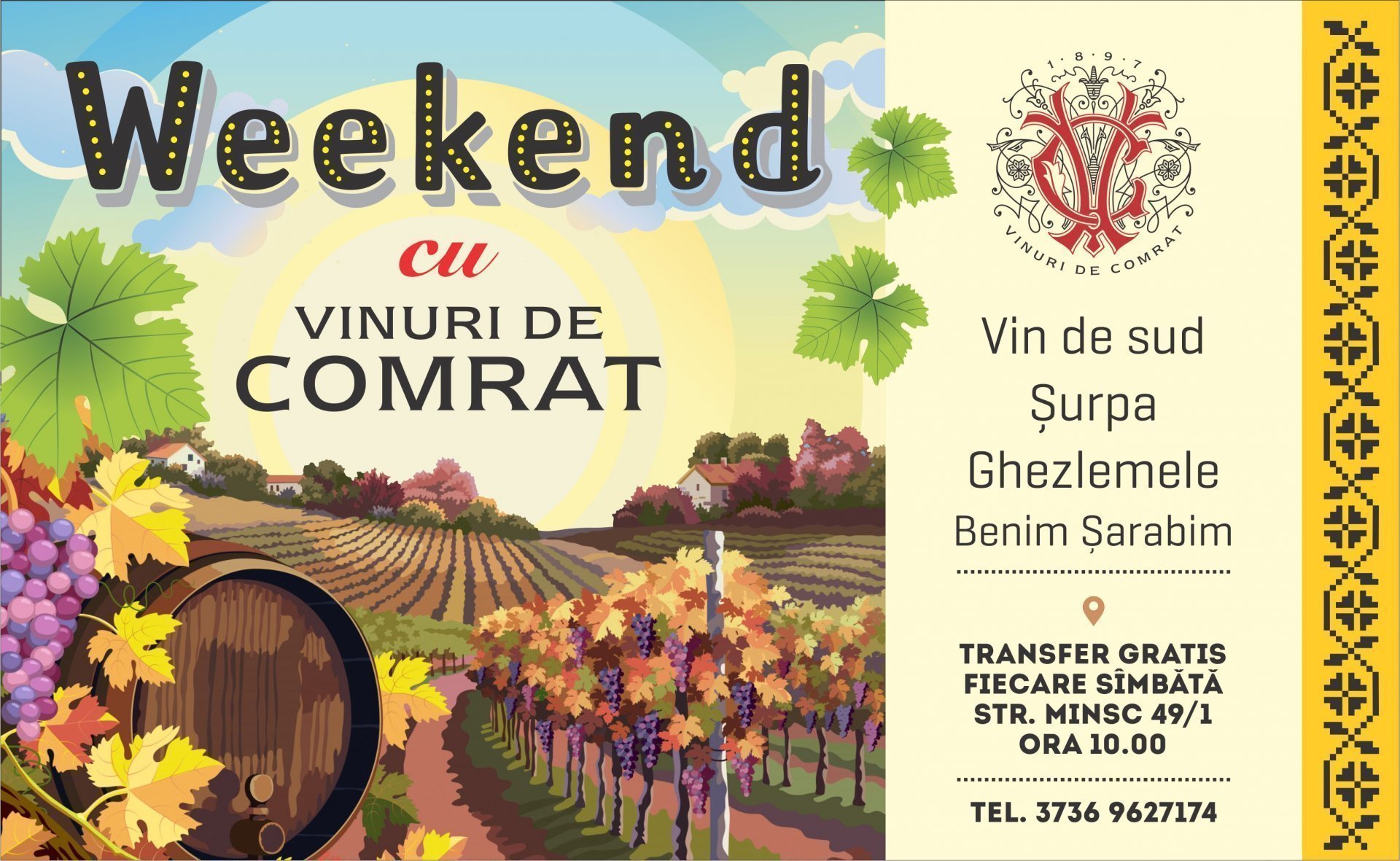 Weekend cu Vinuri de Comrat iunie