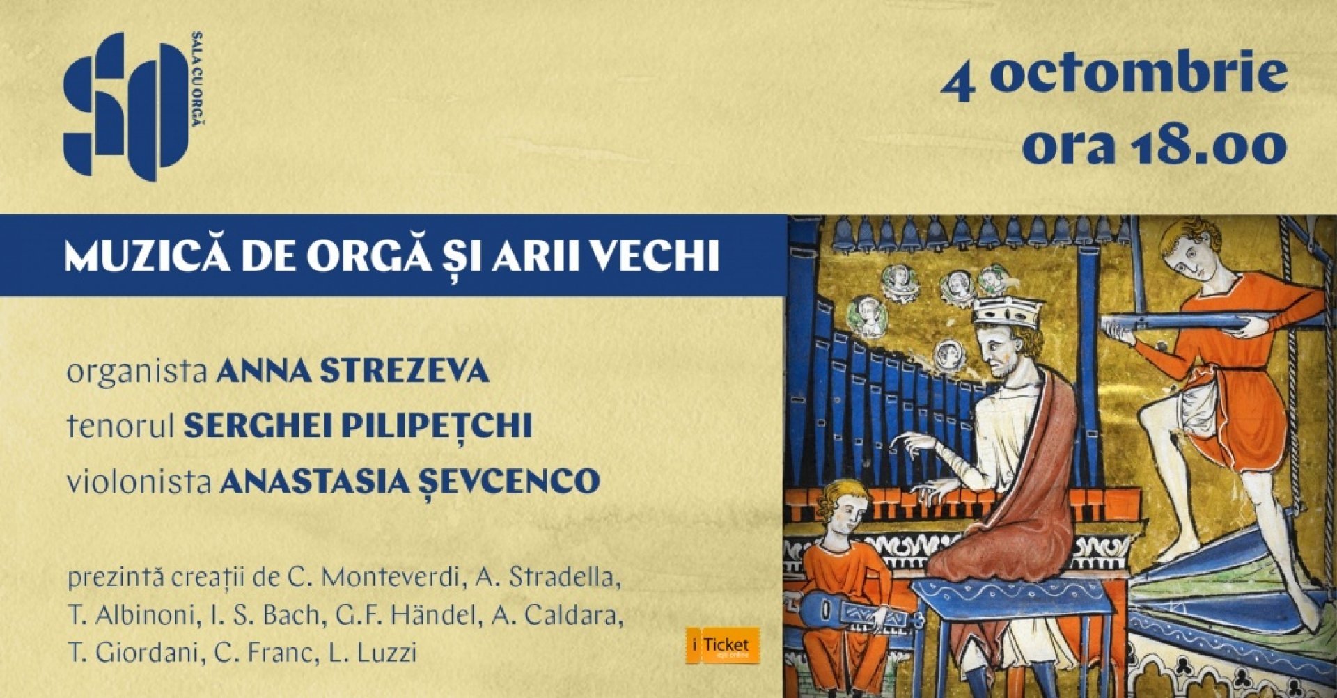 MUZICĂ DE ORGĂ ȘI ARII VECHI