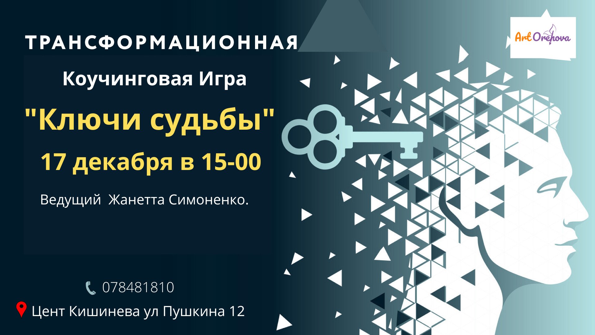  Tрансформационная коучинговая игра "Ключи судьбы"