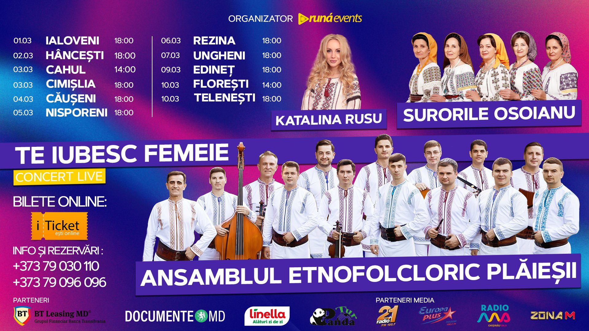 Floresti - Ansamblul etnofolcloric “Plaiesii”, Surorile Osoianu si Katalina Rusu - TE IUBESC FEMEIE