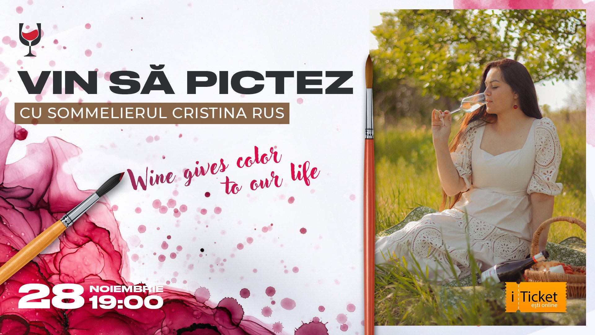 VIN SĂ PICTEZ – cu sommelierul Cristina Rus
