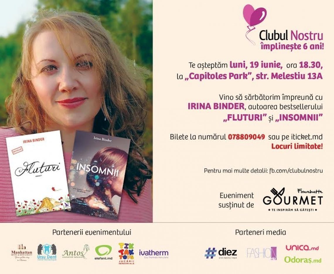 Irina Binder aduce Fluturii la Chisinau