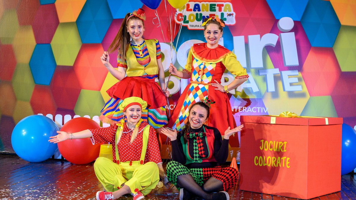 Cutia cu Jocuri Colorate  - Spectacol Interactiv de Animatie pentru Copii | Trupa Planeta Clounella  | APRILIE 2023 | +3  