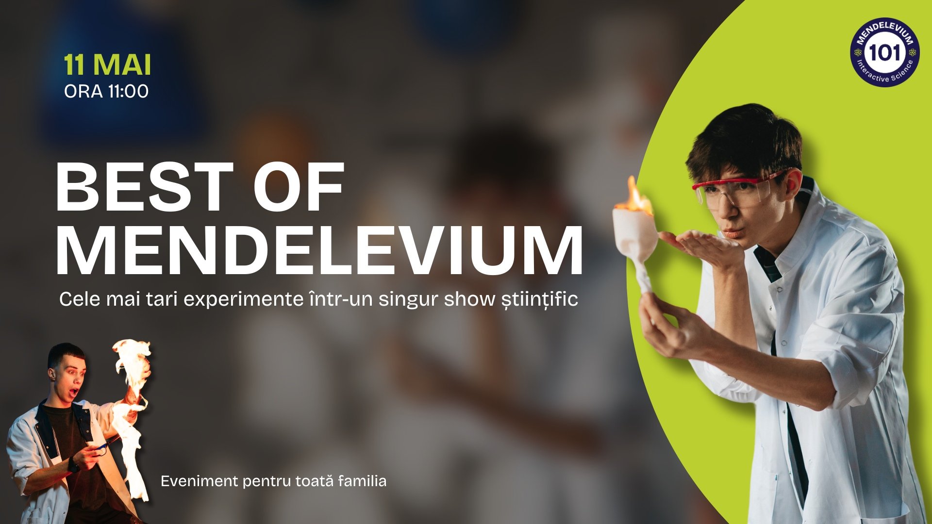 Spectacol științific „Best of MENDELEVIUM” | mai
