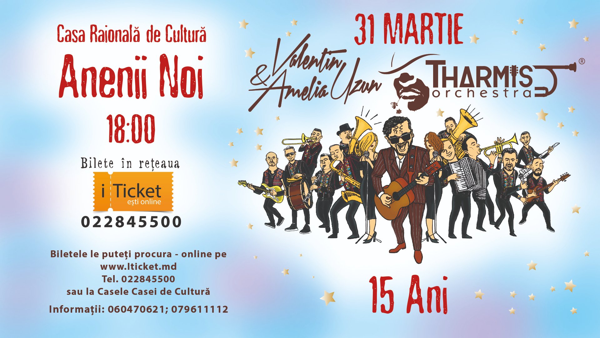 Concert la Anenii Noi - Valentin Uzun și Orchestra Tharmis - 15 ani