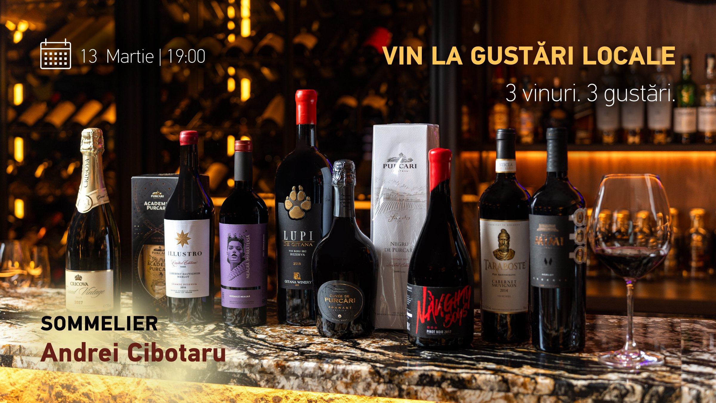 VIN LA GUSTĂRI LOCALE cu Somelierul Andrei Cibotaru 