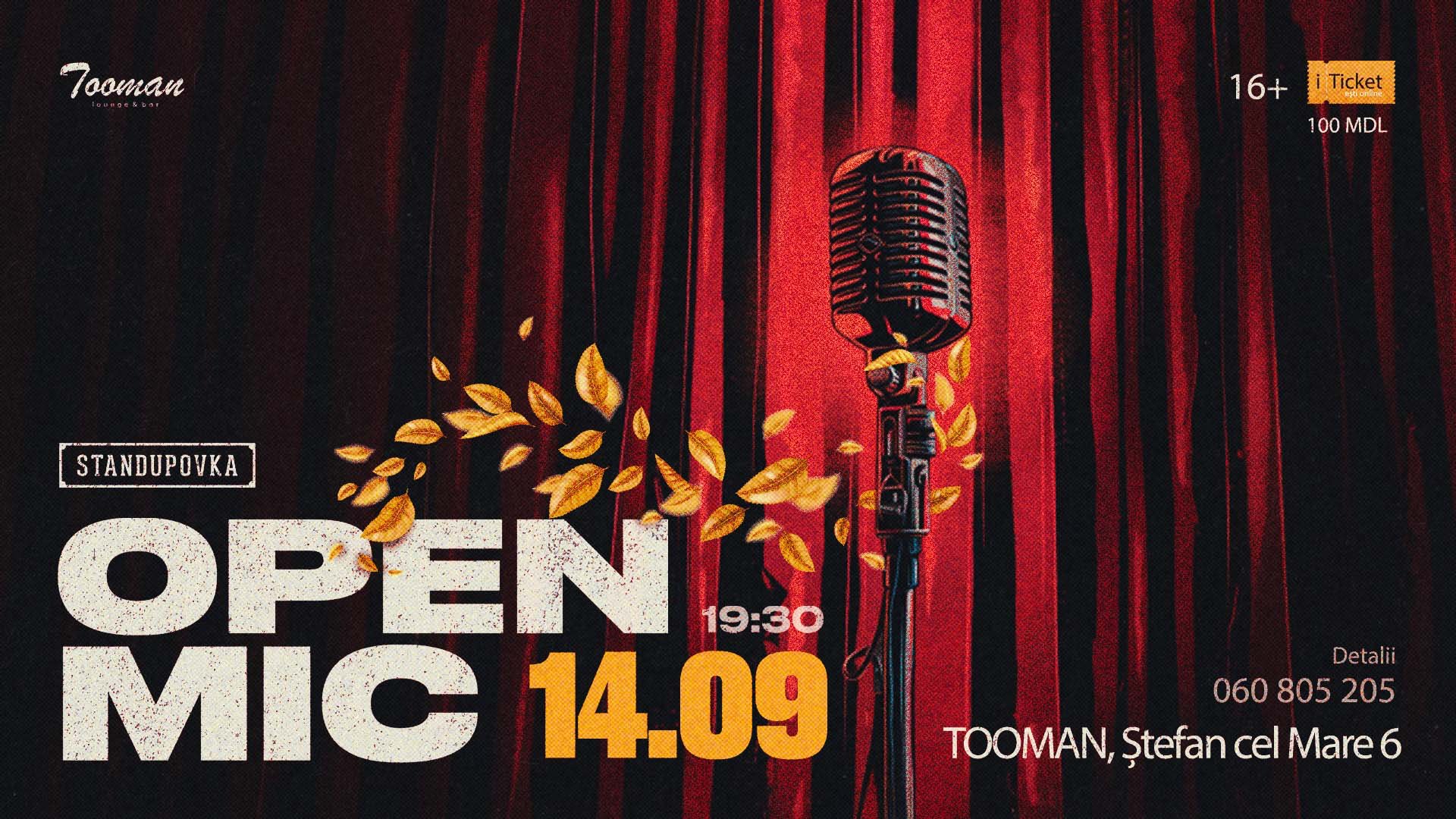 OPEN MIC-ul 14 septembrie 