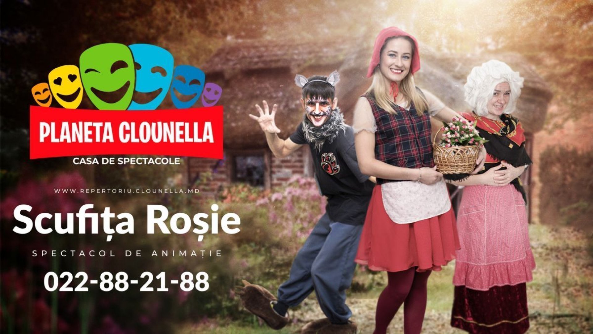 Scufița Roșie - Spectacol Interactiv de Animatie pentru copii | APRILIE 2023 | 11-00 | +4