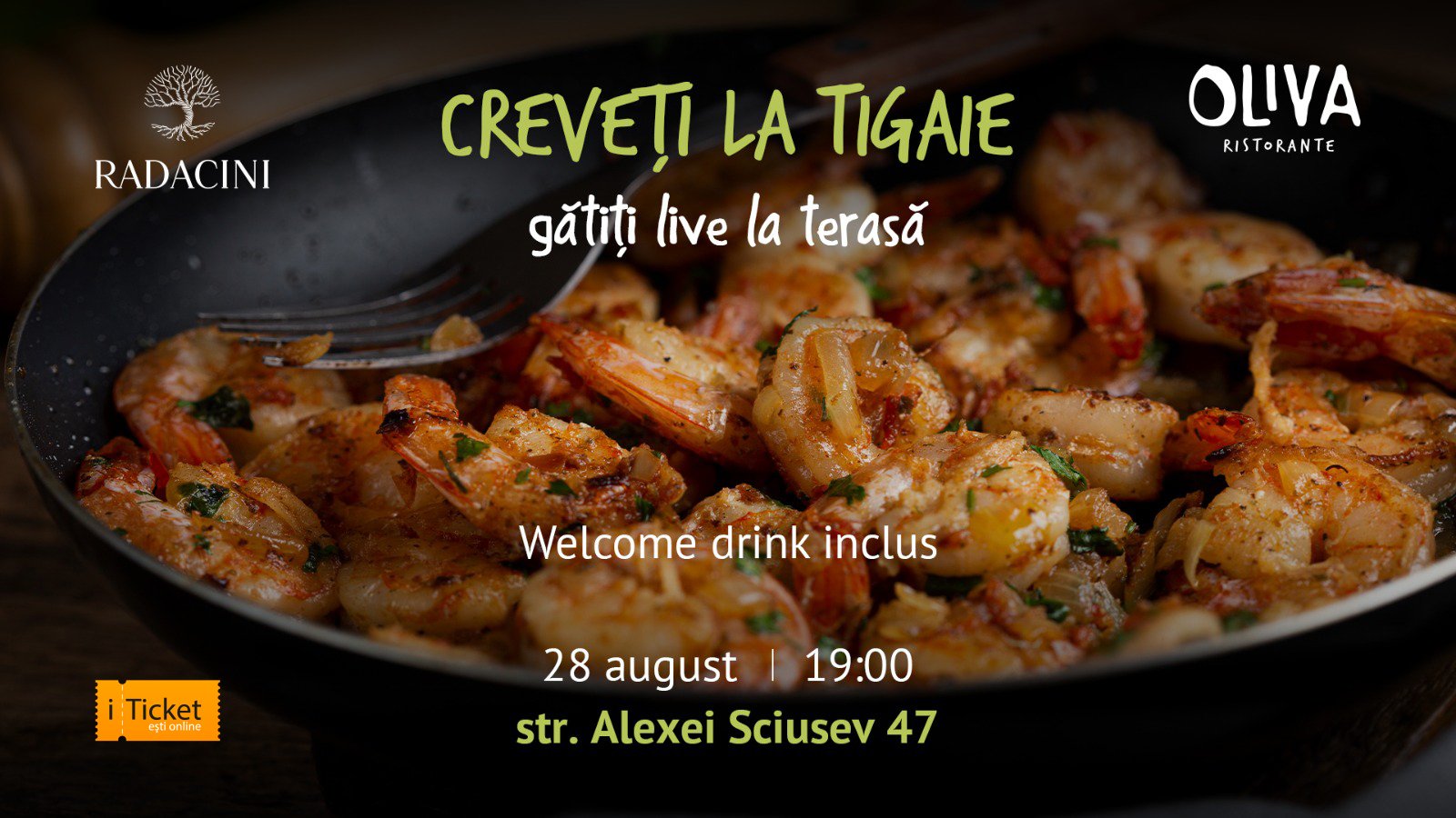 CREVEȚI LA TIGAIE | OLIVA Verde | Centru