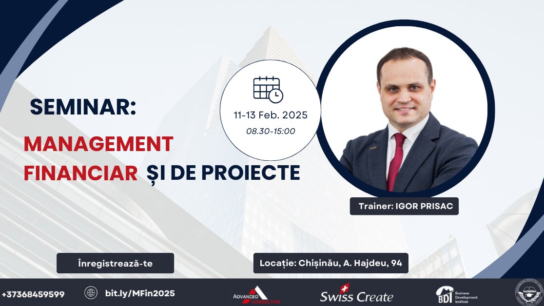 Management financiar și de proiecte 11-13 Februarie 2025