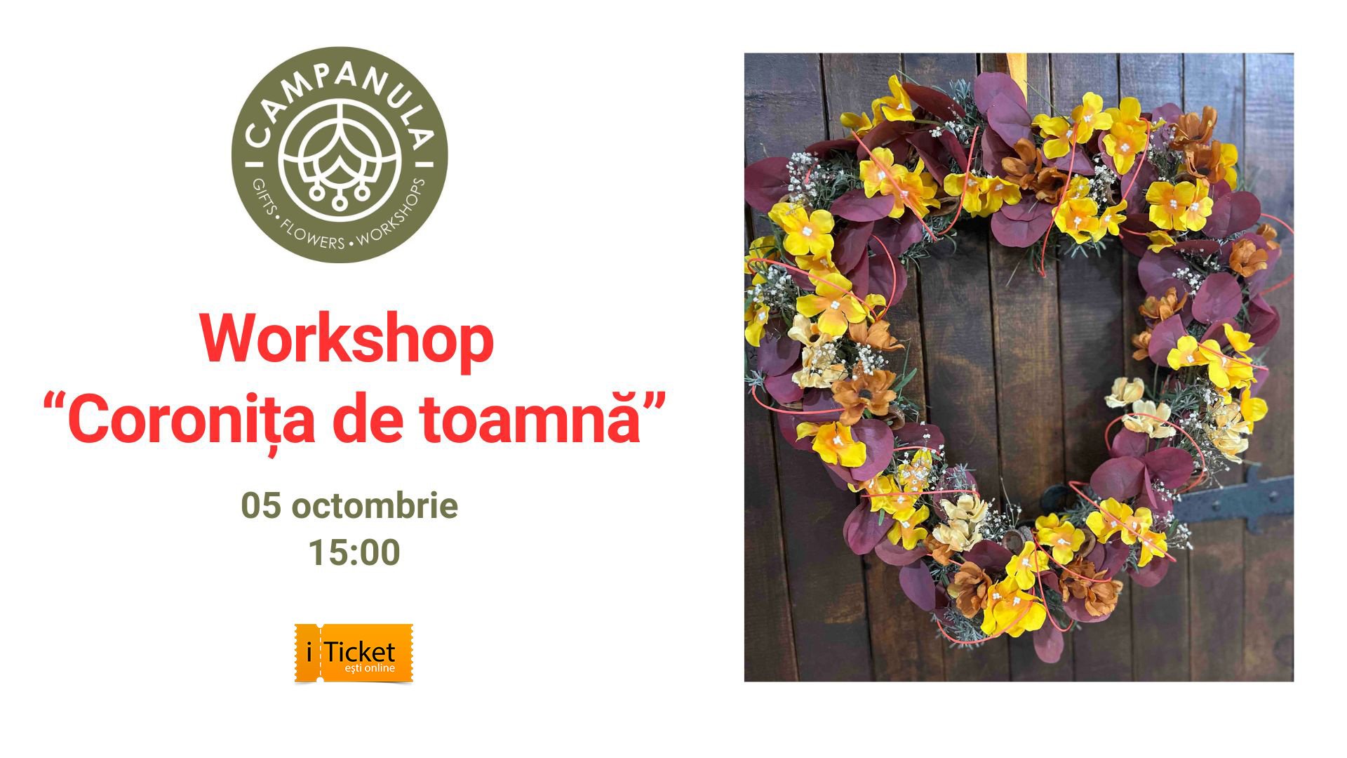 Workshop „Coronița de toamnă” | 05.10