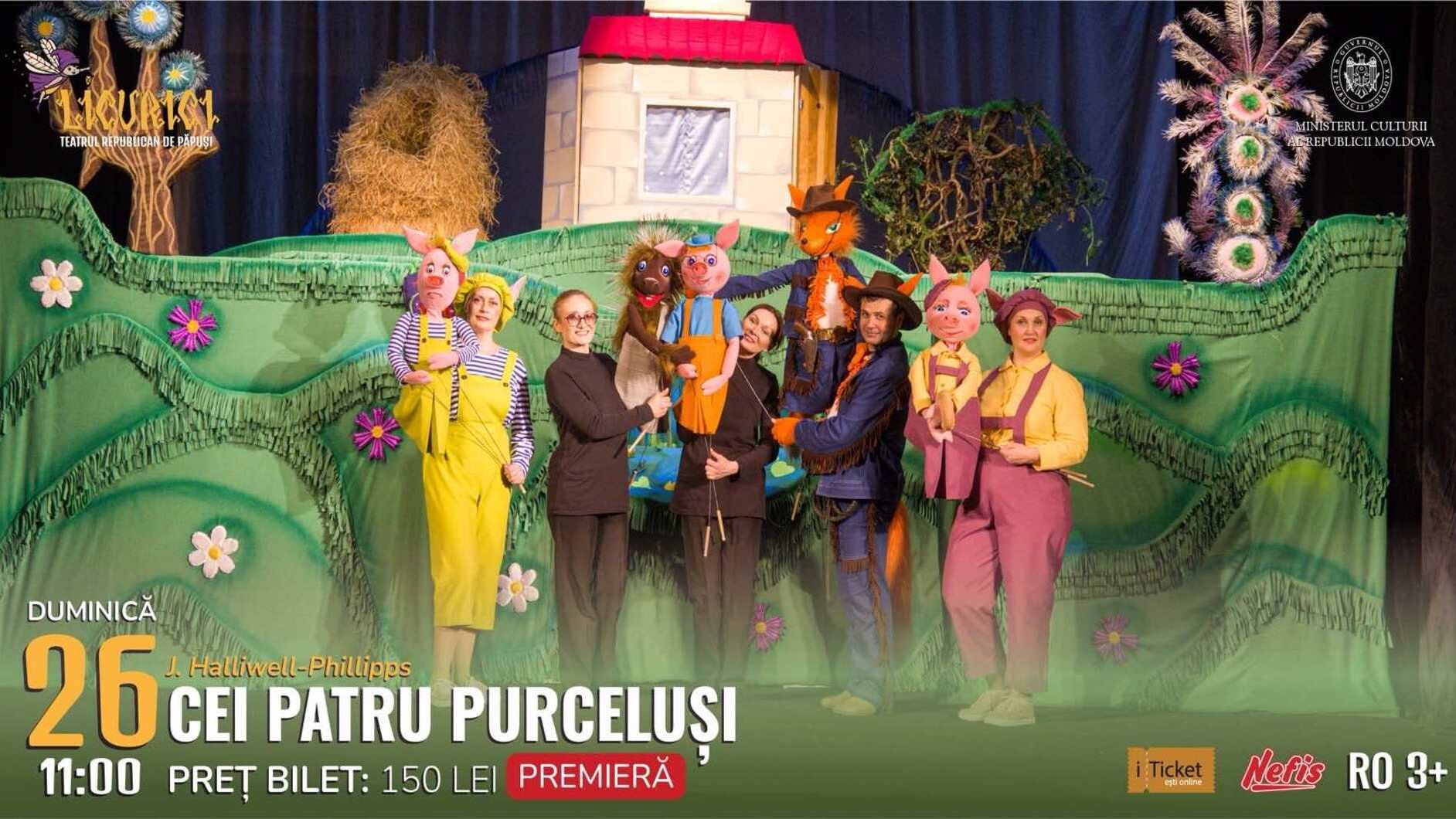 Premieră! CEI PATRU PURCELUȘI Octombrie 2025