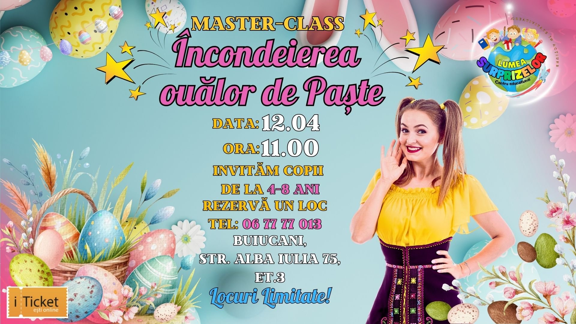 Fetița cu Surprize  - Master Class - Încondeierea ouălor de Paște