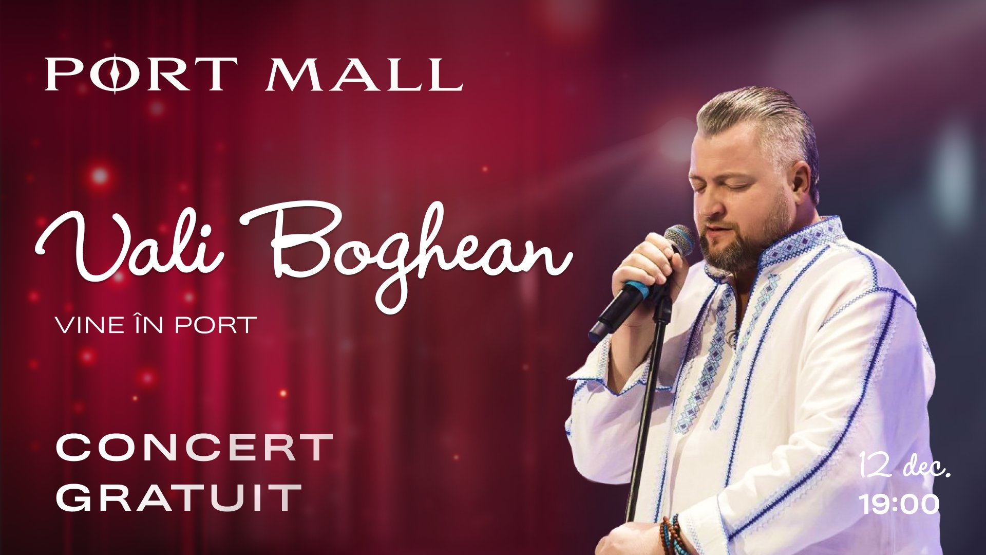 Vali Boghean vine în PORT