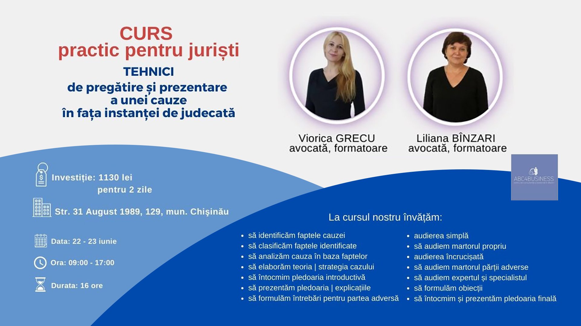 Tehnici de pregătire și prezentare a unei cauze în fața instanței de judecată