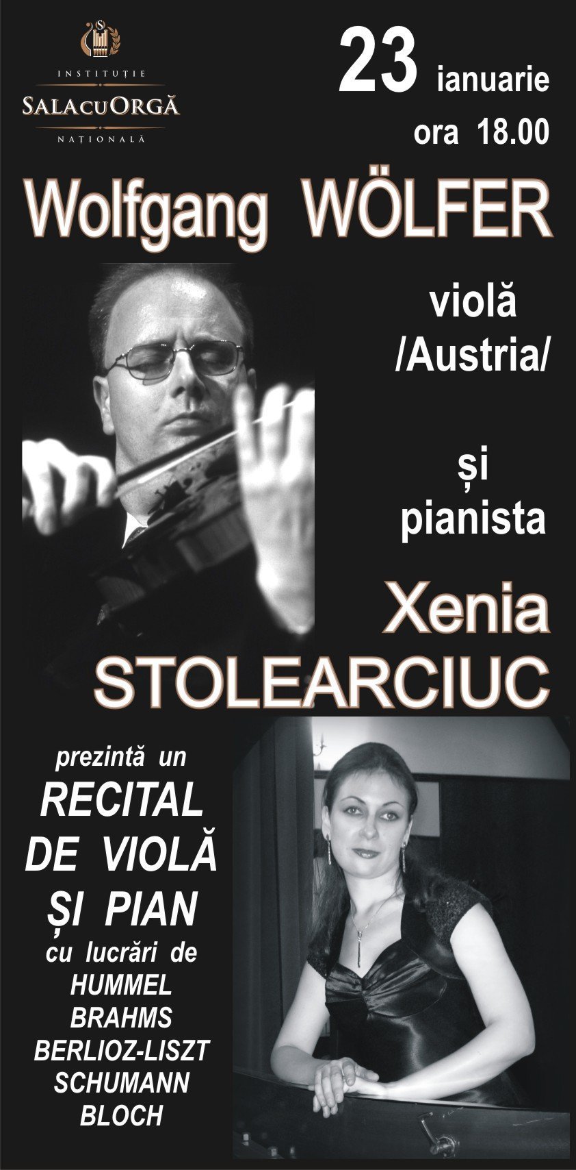 Recital de viola si pian(ianuarie)