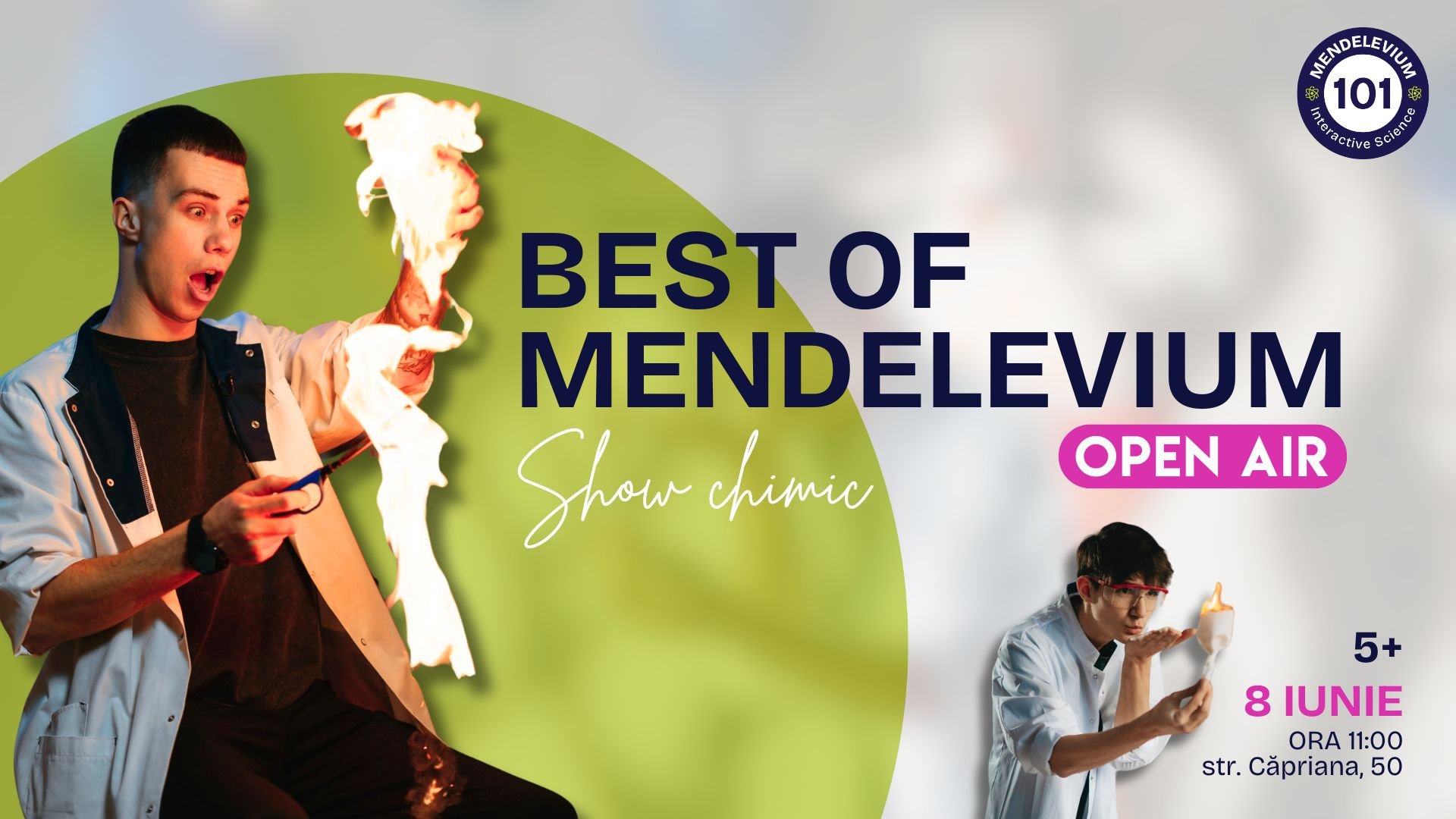 Spectacol științific „Best of MENDELEVIUM” | iunie