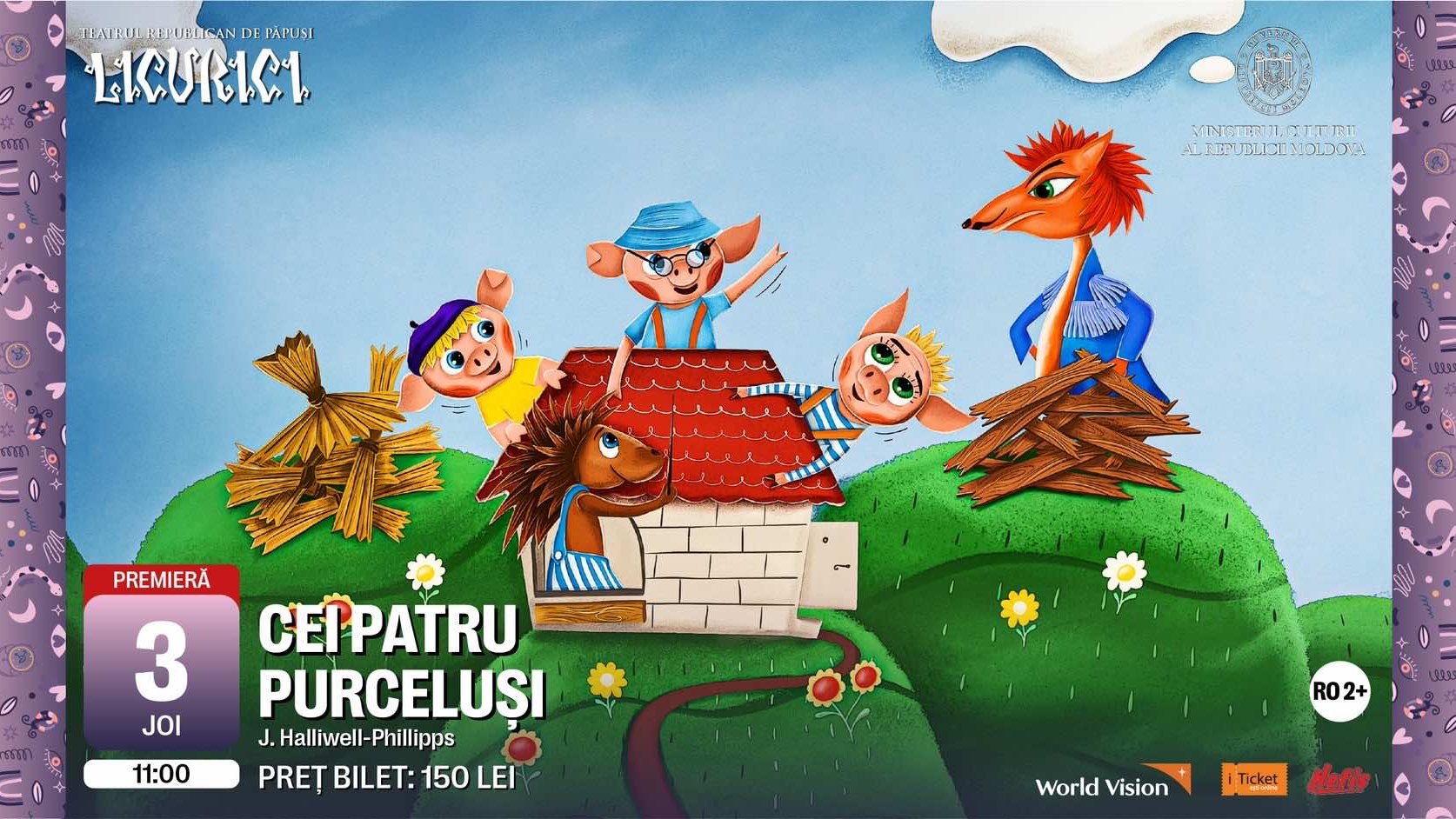 Premieră! CEI PATRU PURCELUȘI | 3 Aprilie  
