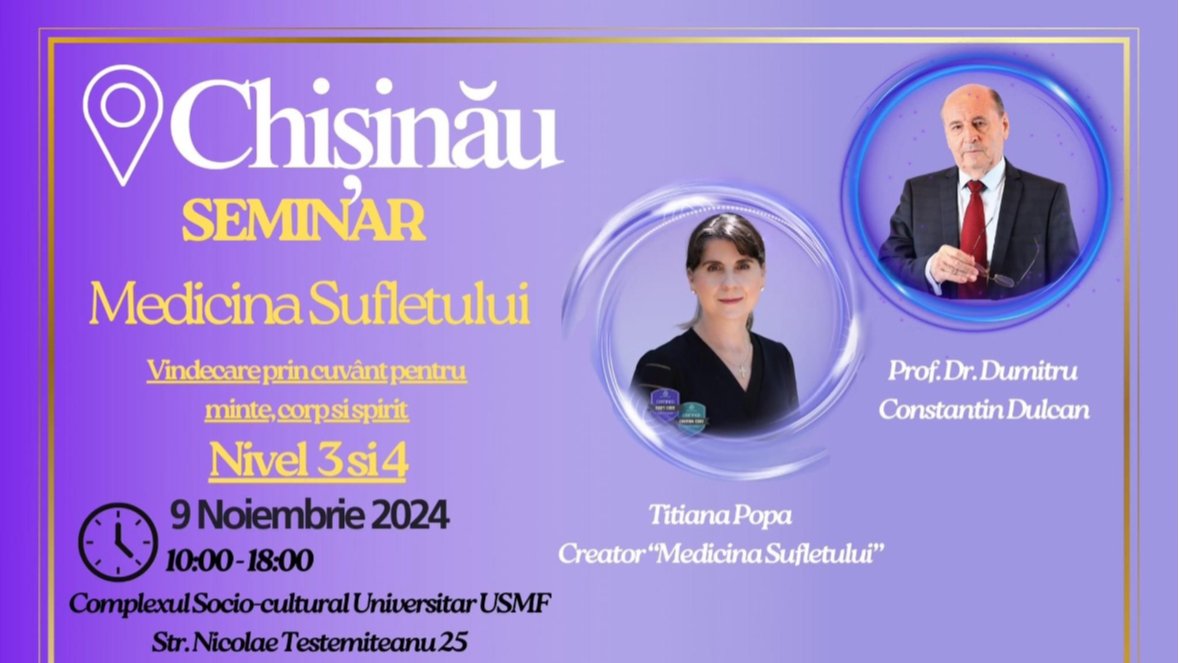 Seminar despre Medicina Sufletului 