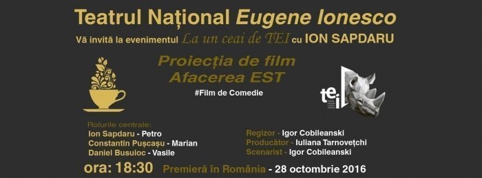 La un ceai de TEI cu Ion Sapdaru - Afacerea EST