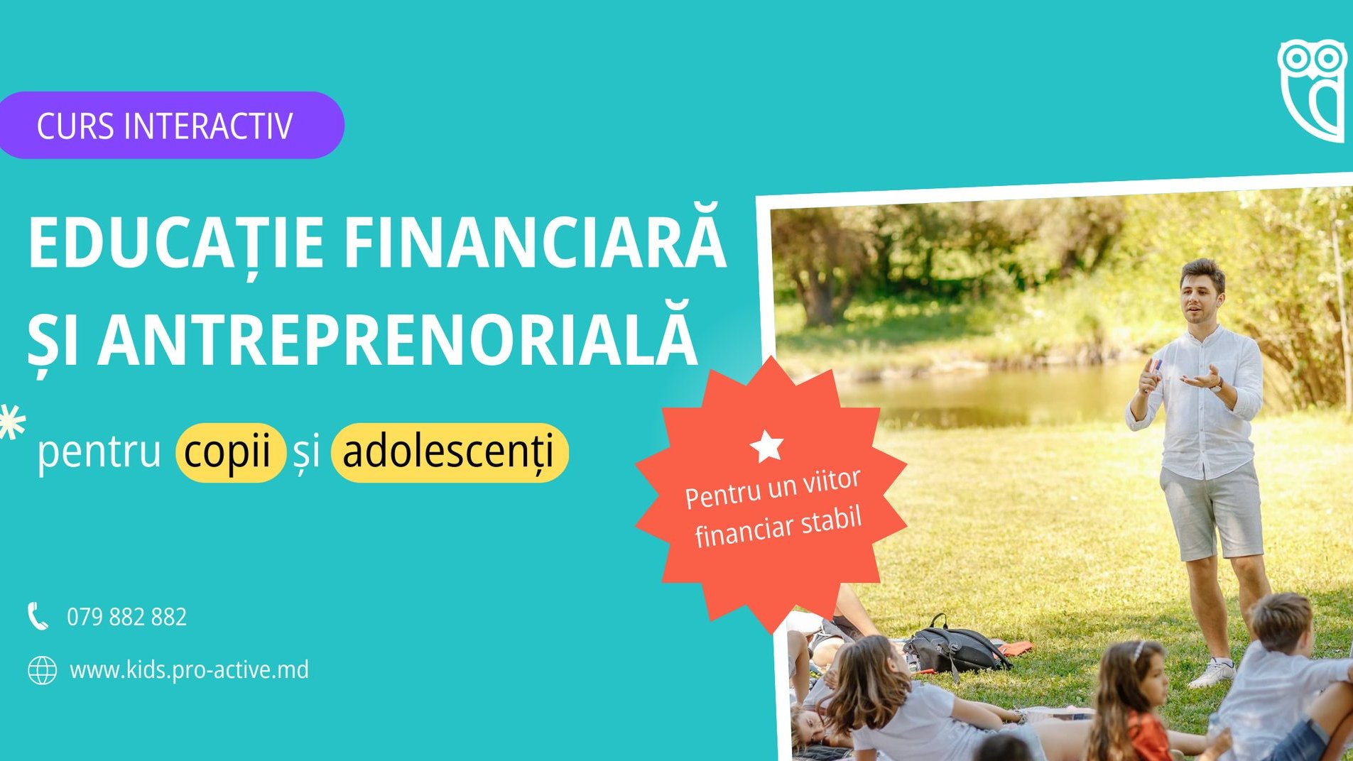 Curs de educație financiară și antreprenorială pentru copii și adolescenți