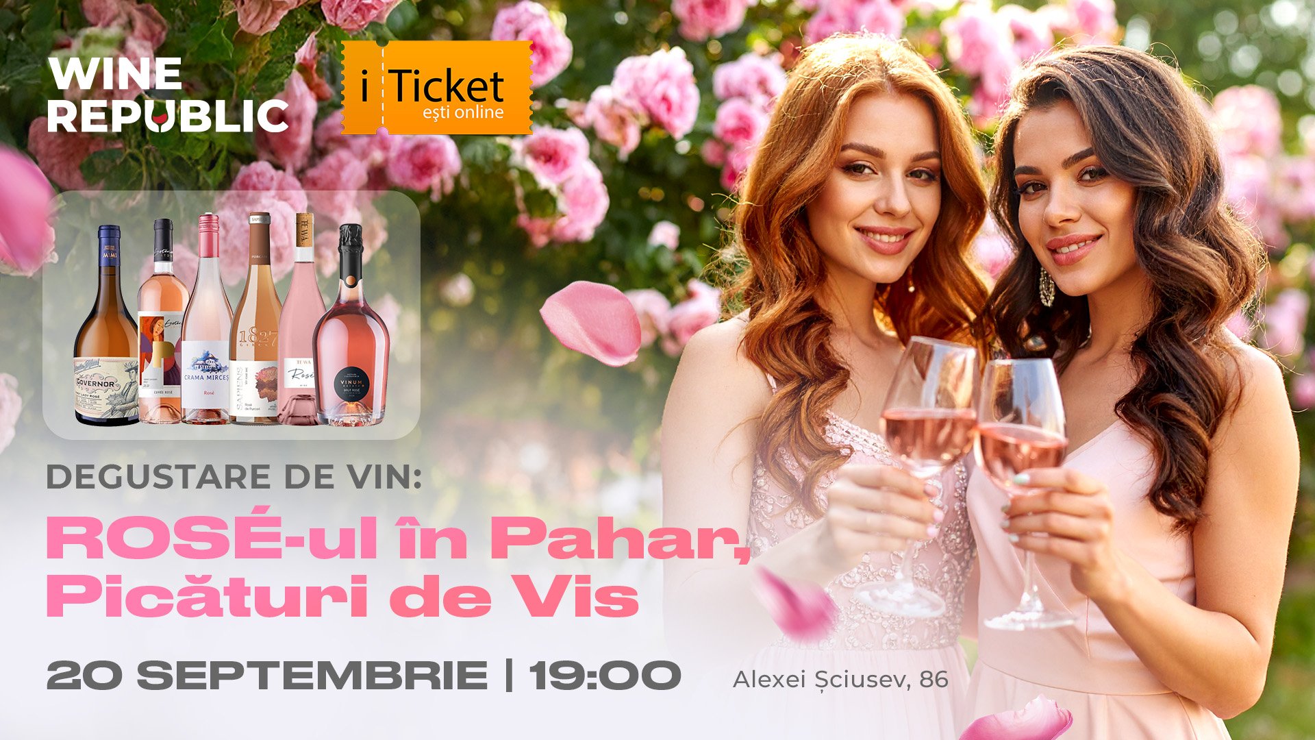 Wine Tasting: ROSÉ in the Glass, Drops of Dream