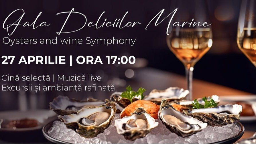 Oyster and Wine Symphony la Château Purcari