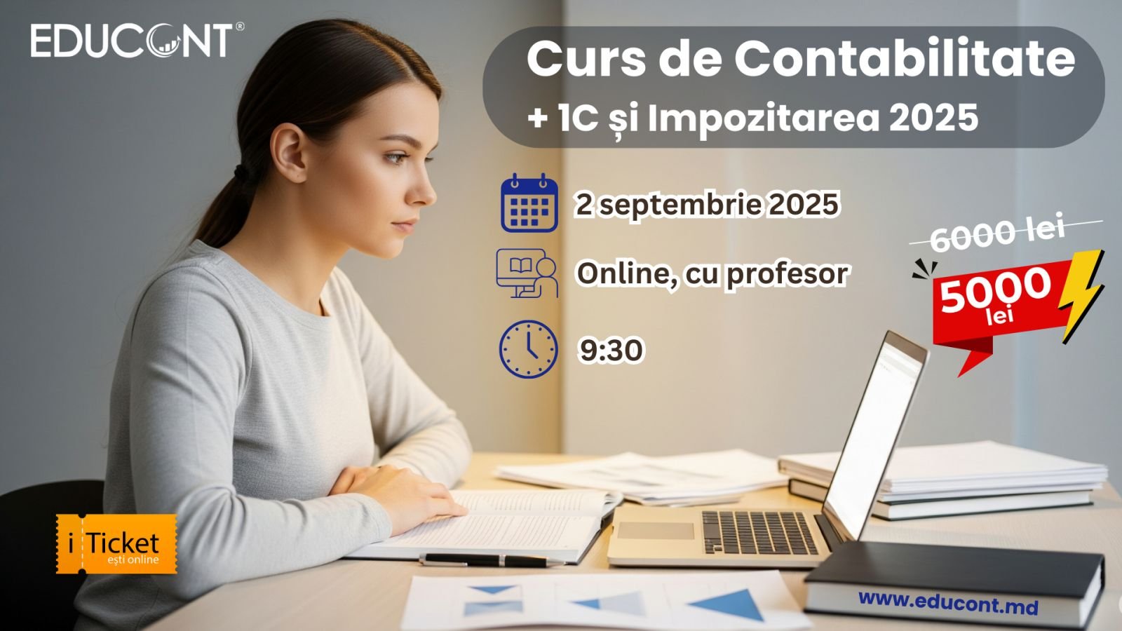 Curs de Contabilitate +1C 8.3, Taxe și impozite -  Online de la Zero