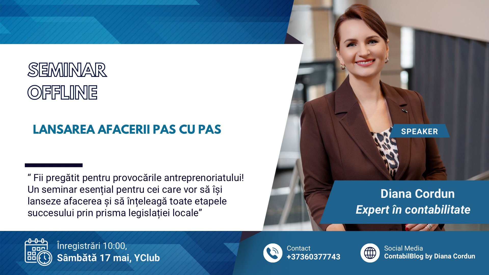 Seminar Offline “ Lansarea Afacerii Pas cu Pas ”