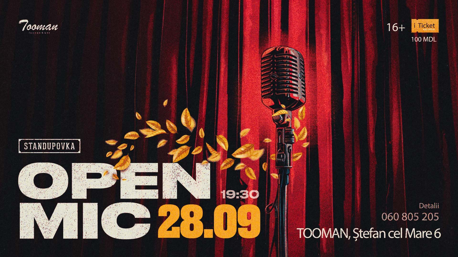 OPEN MIC-ul 28 septembrie  