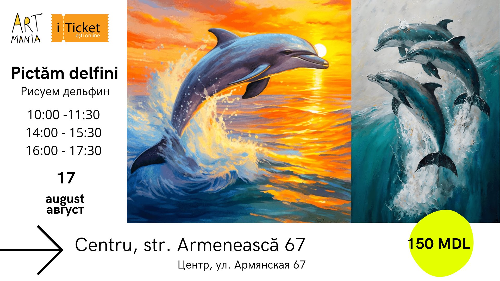 Atelier de pictură – Delfini