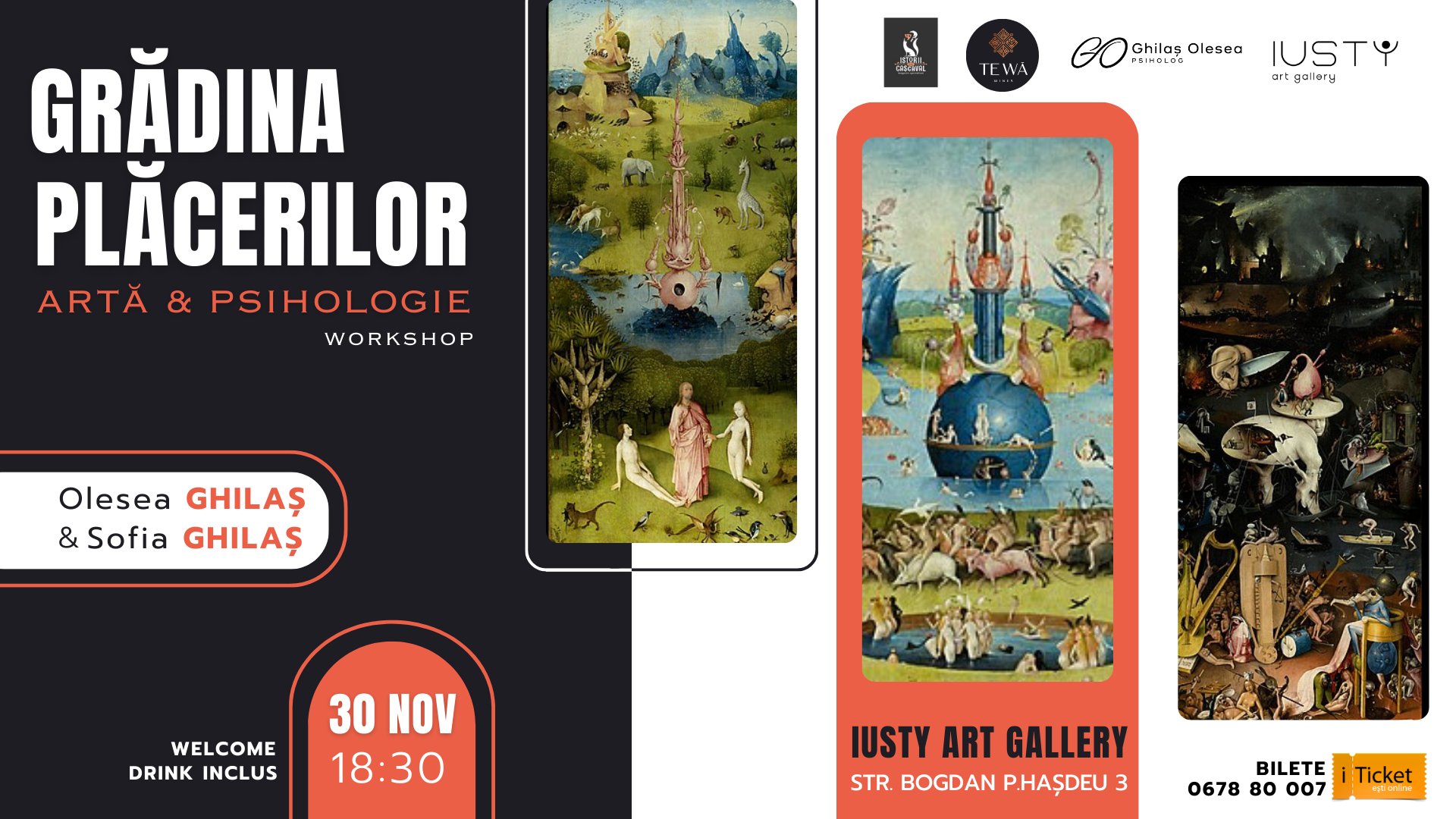 Grădina Plăcerilor. Workshop în Artă & Psihologie