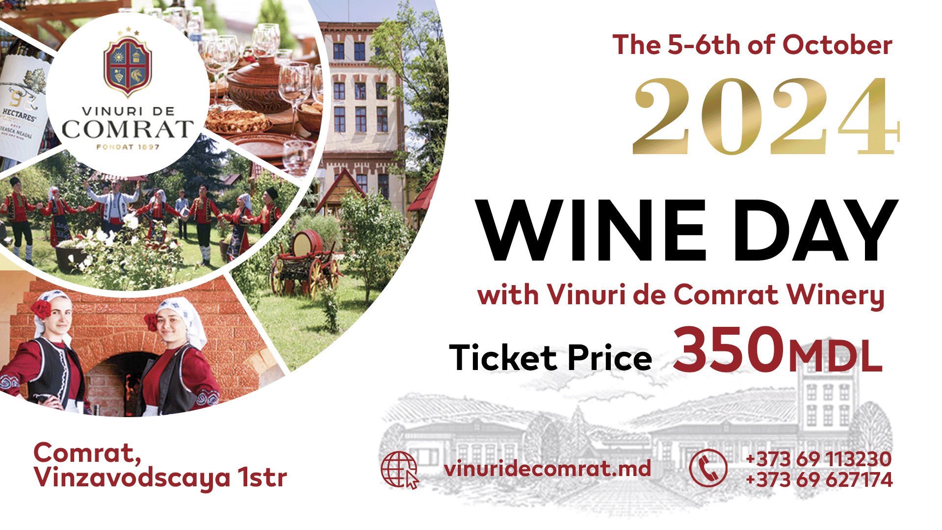Ziua Vinului la vinăria Vinuri de Comrat! Octombrie 2024
