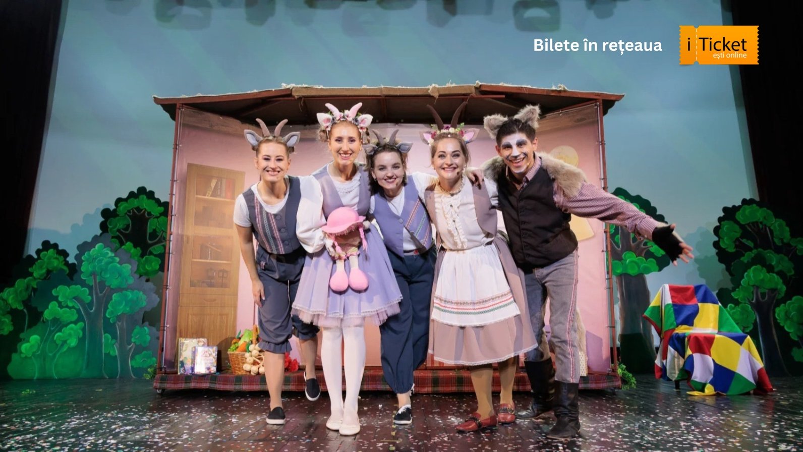 Capra cu Trei Iezi - Spectacol Interactiv pentru Copii | Teatrul PLANETA CLOUNELLA | 9-10 AUGUST 2025 